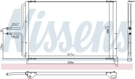 Kondensator, Klimaanlage NISSENS 940997 Bild Kondensator, Klimaanlage NISSENS 940997