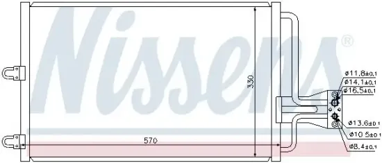 Kondensator, Klimaanlage NISSENS 94100 Bild Kondensator, Klimaanlage NISSENS 94100