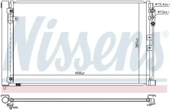 Kondensator, Klimaanlage NISSENS 941083 Bild Kondensator, Klimaanlage NISSENS 941083