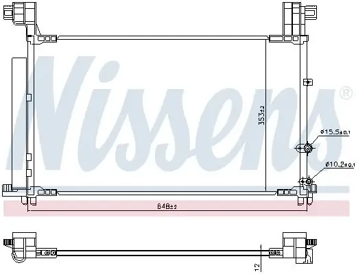 Kondensator, Klimaanlage NISSENS 941149 Bild Kondensator, Klimaanlage NISSENS 941149