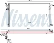 Kondensator, Klimaanlage NISSENS 94751
