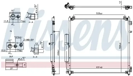 Kondensator, Klimaanlage NISSENS 94757 Bild Kondensator, Klimaanlage NISSENS 94757