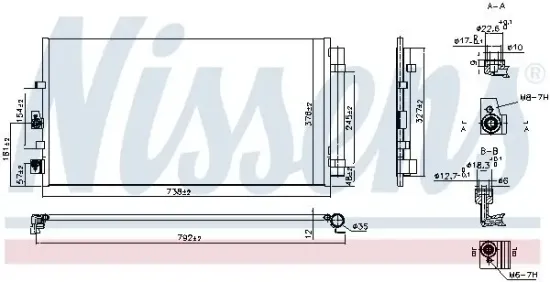 Kondensator, Klimaanlage NISSENS 941206 Bild Kondensator, Klimaanlage NISSENS 941206