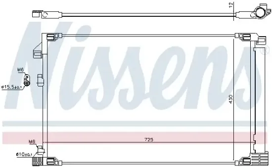 Kondensator, Klimaanlage NISSENS 941217 Bild Kondensator, Klimaanlage NISSENS 941217