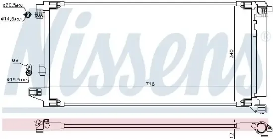 Kondensator, Klimaanlage NISSENS 941227 Bild Kondensator, Klimaanlage NISSENS 941227