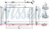 Kondensator, Klimaanlage NISSENS 941276