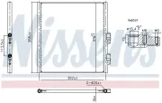 Kondensator, Klimaanlage NISSENS 941308