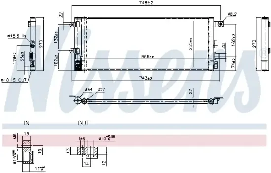 Kondensator, Klimaanlage NISSENS 941334 Bild Kondensator, Klimaanlage NISSENS 941334