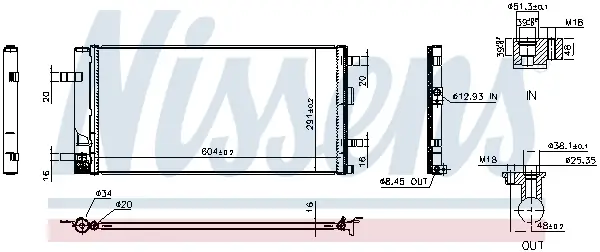 Kondensator, Klimaanlage NISSENS 941344