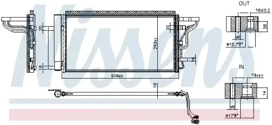 Kondensator, Klimaanlage NISSENS 941370 Bild Kondensator, Klimaanlage NISSENS 941370