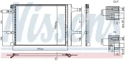 Kondensator, Klimaanlage NISSENS 941399