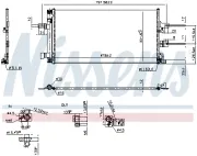 Kondensator, Klimaanlage NISSENS 941434
