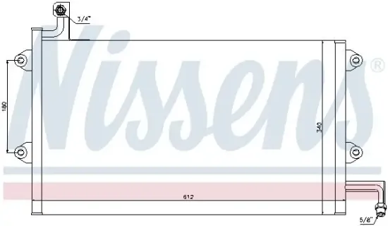 Kondensator, Klimaanlage NISSENS 94164 Bild Kondensator, Klimaanlage NISSENS 94164