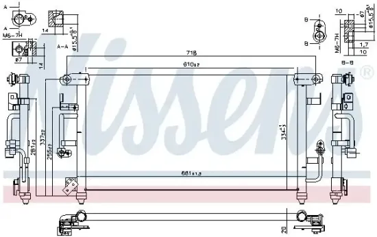 Kondensator, Klimaanlage NISSENS 94184 Bild Kondensator, Klimaanlage NISSENS 94184