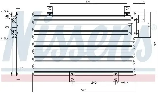 Kondensator, Klimaanlage NISSENS 94208 Bild Kondensator, Klimaanlage NISSENS 94208