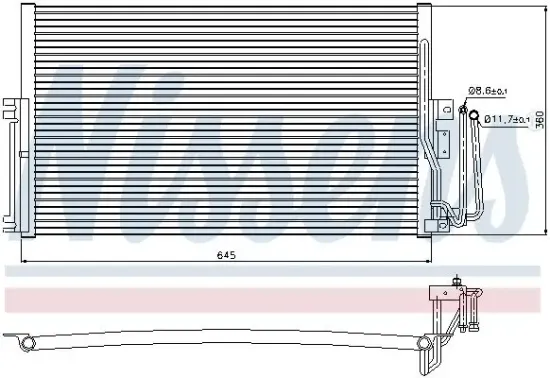 Kondensator, Klimaanlage NISSENS 94234 Bild Kondensator, Klimaanlage NISSENS 94234