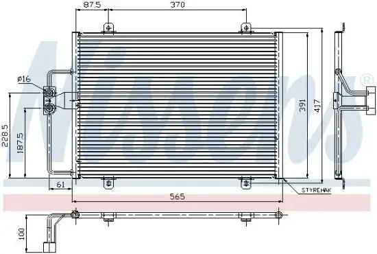 Kondensator, Klimaanlage NISSENS 94246 Bild Kondensator, Klimaanlage NISSENS 94246