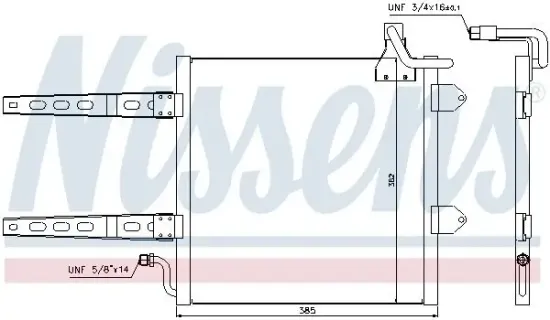 Kondensator, Klimaanlage NISSENS 94260 Bild Kondensator, Klimaanlage NISSENS 94260