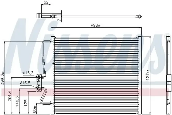 Kondensator, Klimaanlage NISSENS 94275 Bild Kondensator, Klimaanlage NISSENS 94275