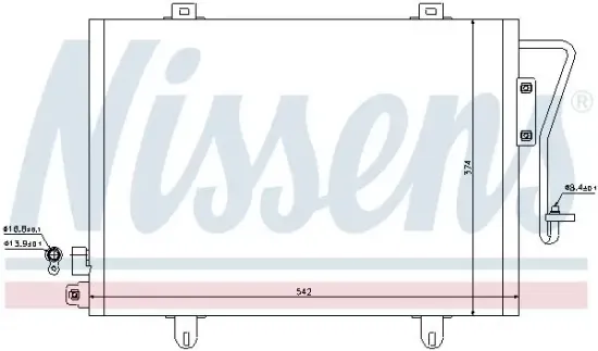 Kondensator, Klimaanlage NISSENS 94279 Bild Kondensator, Klimaanlage NISSENS 94279