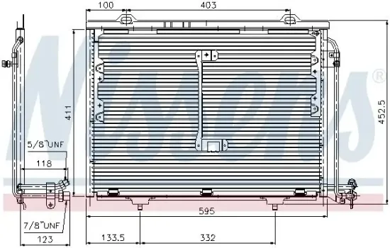 Kondensator, Klimaanlage NISSENS 94284 Bild Kondensator, Klimaanlage NISSENS 94284