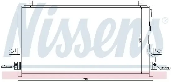 Kondensator, Klimaanlage NISSENS 94297 Bild Kondensator, Klimaanlage NISSENS 94297