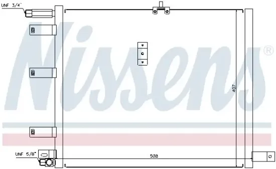 Kondensator, Klimaanlage NISSENS 94300 Bild Kondensator, Klimaanlage NISSENS 94300