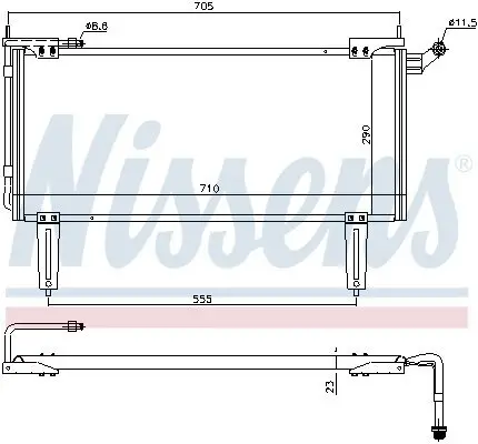 Kondensator, Klimaanlage NISSENS 94351 Bild Kondensator, Klimaanlage NISSENS 94351