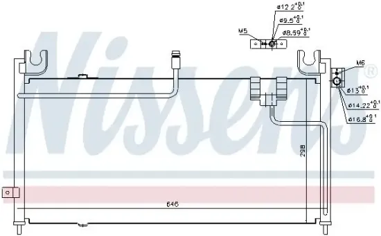 Kondensator, Klimaanlage NISSENS 94354 Bild Kondensator, Klimaanlage NISSENS 94354