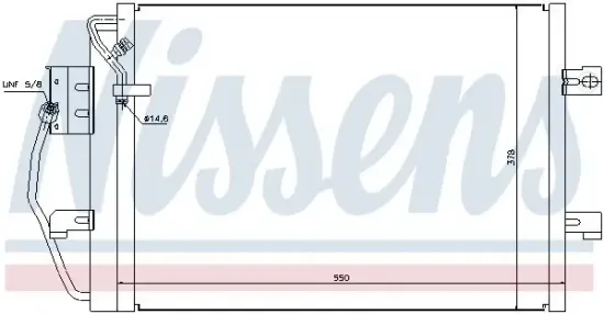 Kondensator, Klimaanlage NISSENS 94373 Bild Kondensator, Klimaanlage NISSENS 94373