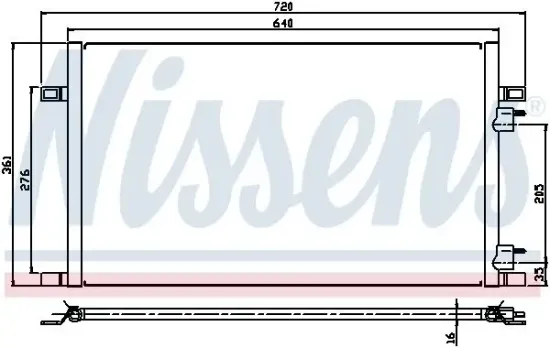 Kondensator, Klimaanlage NISSENS 94386 Bild Kondensator, Klimaanlage NISSENS 94386