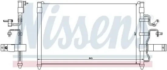 Kondensator, Klimaanlage NISSENS 94413 Bild Kondensator, Klimaanlage NISSENS 94413