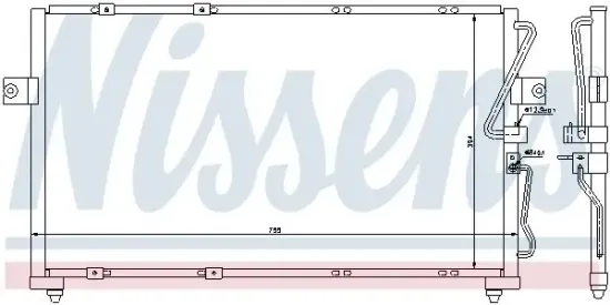 Kondensator, Klimaanlage NISSENS 94418 Bild Kondensator, Klimaanlage NISSENS 94418