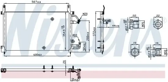 Kondensator, Klimaanlage NISSENS 94424 Bild Kondensator, Klimaanlage NISSENS 94424