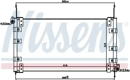 Kondensator, Klimaanlage NISSENS 94437 Bild Kondensator, Klimaanlage NISSENS 94437