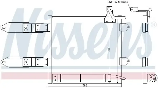 Kondensator, Klimaanlage NISSENS 94443 Bild Kondensator, Klimaanlage NISSENS 94443