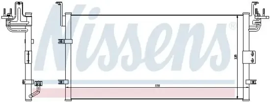 Kondensator, Klimaanlage NISSENS 94447 Bild Kondensator, Klimaanlage NISSENS 94447