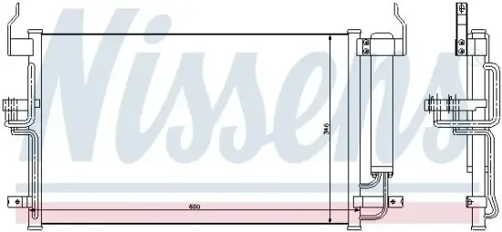 Kondensator, Klimaanlage NISSENS 94448 Bild Kondensator, Klimaanlage NISSENS 94448