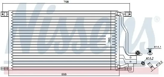 Kondensator, Klimaanlage NISSENS 94483 Bild Kondensator, Klimaanlage NISSENS 94483