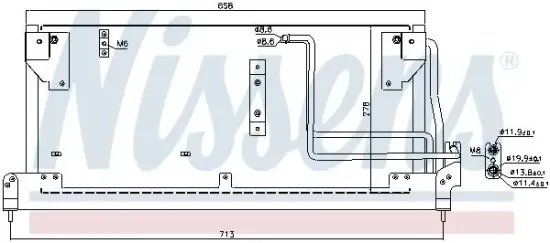 Kondensator, Klimaanlage NISSENS 94502 Bild Kondensator, Klimaanlage NISSENS 94502