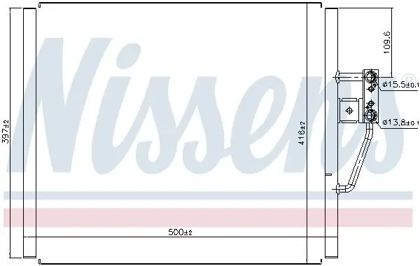 Kondensator, Klimaanlage NISSENS 94529 Bild Kondensator, Klimaanlage NISSENS 94529