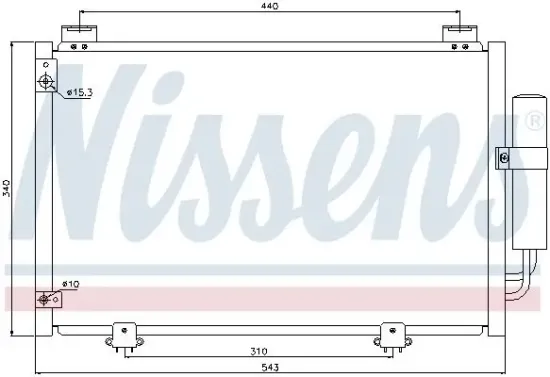 Kondensator, Klimaanlage NISSENS 94581 Bild Kondensator, Klimaanlage NISSENS 94581