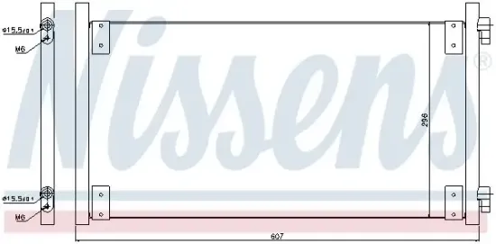 Kondensator, Klimaanlage NISSENS 94596 Bild Kondensator, Klimaanlage NISSENS 94596