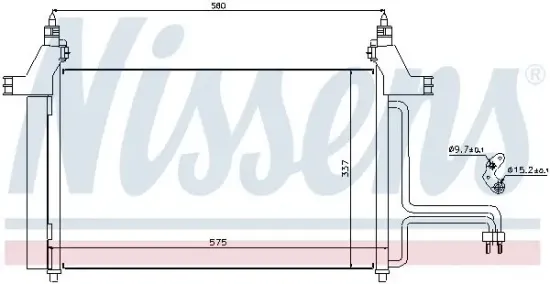 Kondensator, Klimaanlage NISSENS 94610 Bild Kondensator, Klimaanlage NISSENS 94610