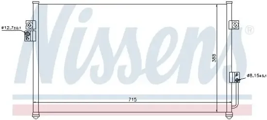 Kondensator, Klimaanlage NISSENS 94634 Bild Kondensator, Klimaanlage NISSENS 94634
