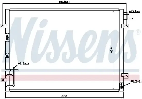 Kondensator, Klimaanlage NISSENS 94636 Bild Kondensator, Klimaanlage NISSENS 94636