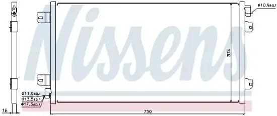 Kondensator, Klimaanlage NISSENS 94659 Bild Kondensator, Klimaanlage NISSENS 94659