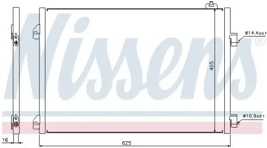 Kondensator, Klimaanlage NISSENS 94668 Bild Kondensator, Klimaanlage NISSENS 94668