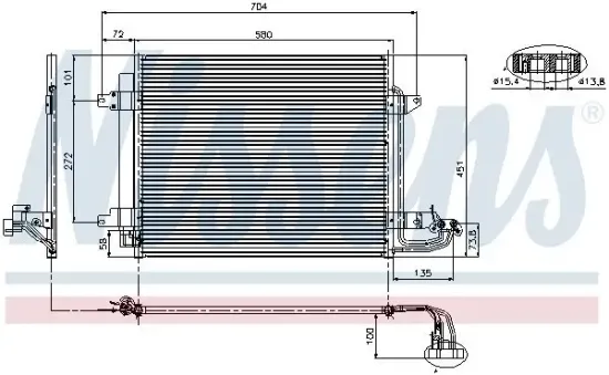 Kondensator, Klimaanlage NISSENS 94690 Bild Kondensator, Klimaanlage NISSENS 94690