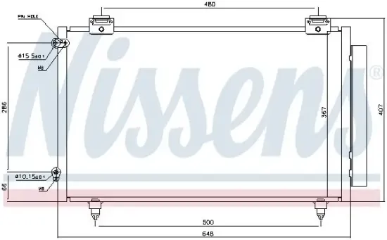 Kondensator, Klimaanlage NISSENS 94719 Bild Kondensator, Klimaanlage NISSENS 94719